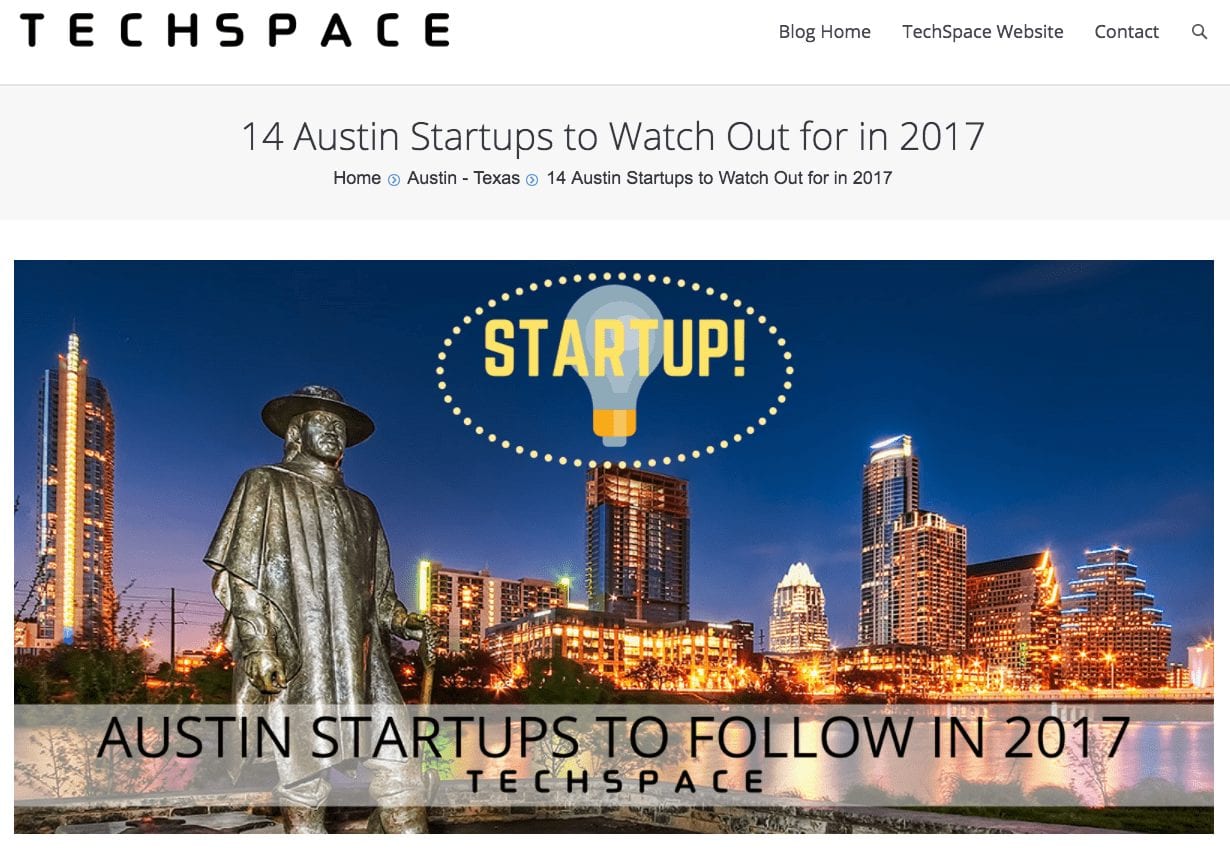 14 Austin Startups to Watch Out for in 2017 - UnaliWear featured on TechSpace