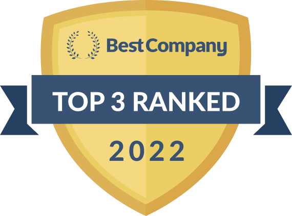 Best Company - Top 3 Ranked badge for 2022