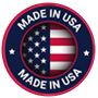 A badge indicating the Kanega Watch is Made in the USA