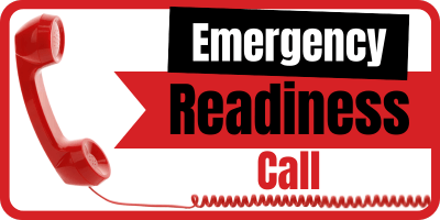 Emergency readiness call badge